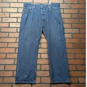 Levi's 501 Diran Wash Straight Leg Button Fly Jeans Men's 40x30‎ Classic
